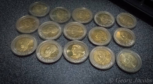 2008 Ninetieth Birthday R5 Mandela Coins Unc - Start @ R1 !!!!