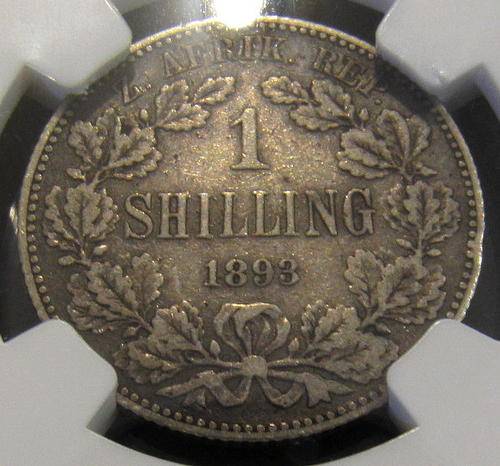1893 Shilling VF20 - Scarcest ZAR Shilling - Start @ R1 !!!!