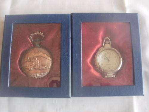TWO QUARTZ POCKET WATCHES