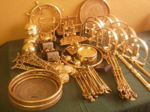 GOLD TONE CLOCK CASING SPARES