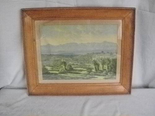 OAK FRAME WITH GJ BEUKES PRINT