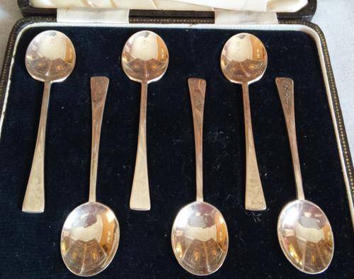 BIRMINGHAM SILVER BOXED SET "THE DEVON SPOON"