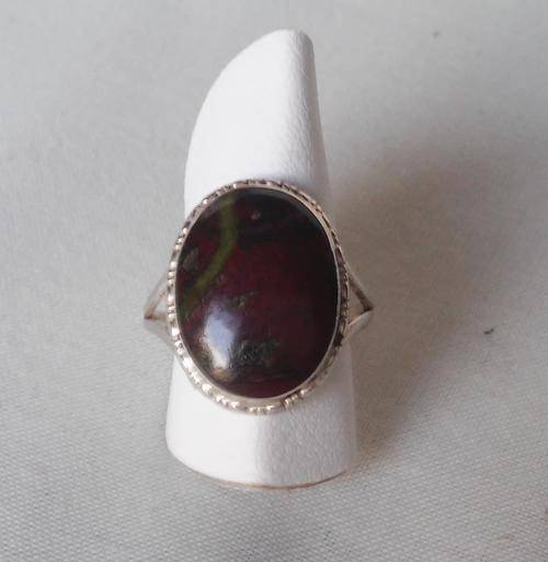 SILVER & BLOODSTONE RING