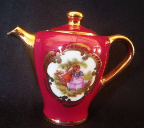 MINIATURE LIMOGES TAZZA