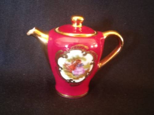 MINIATURE LIMOGES TAZZA