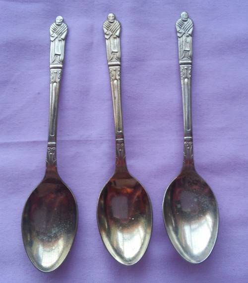 X3 SILVER PLATED APOSTLE TEASPOONS