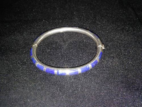 925 SILVER LAPIS LAZULI BANGLE