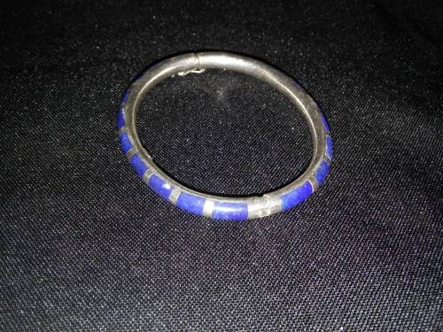 925 SILVER LAPIS LAZULI BANGLE