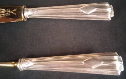 800 SILVER HANDLE SERVING SET