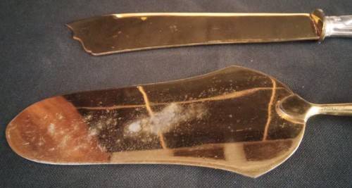 800 SILVER HANDLE SERVING SET