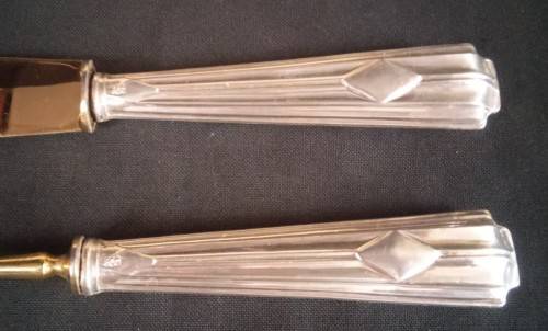 800 SILVER HANDLE SERVING SET