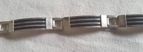 925 SILVER & ELEPHANT HAIR BRACELET