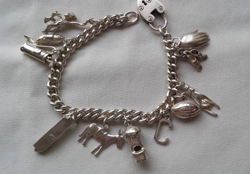 SILVER CHARM BRACELET (53.2GRAM)