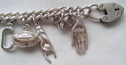 SILVER CHARM BRACELET (53.2GRAM)