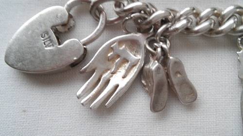 SILVER CHARM BRACELET (53.2GRAM)