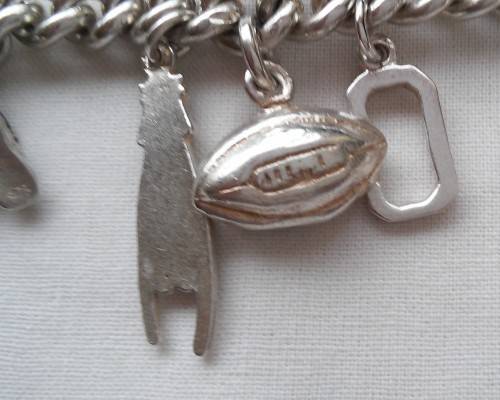 SILVER CHARM BRACELET (53.2GRAM)