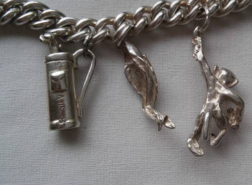 SILVER CHARM BRACELET (53.2GRAM)