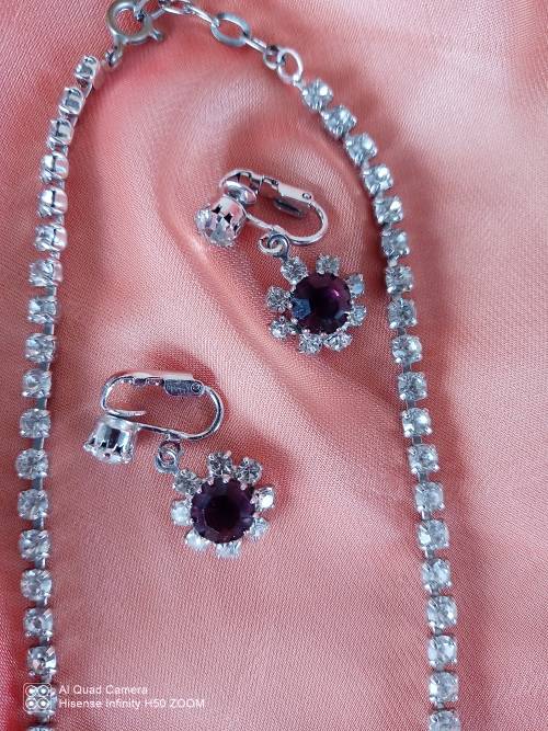 Diamante` Necklace and earrings