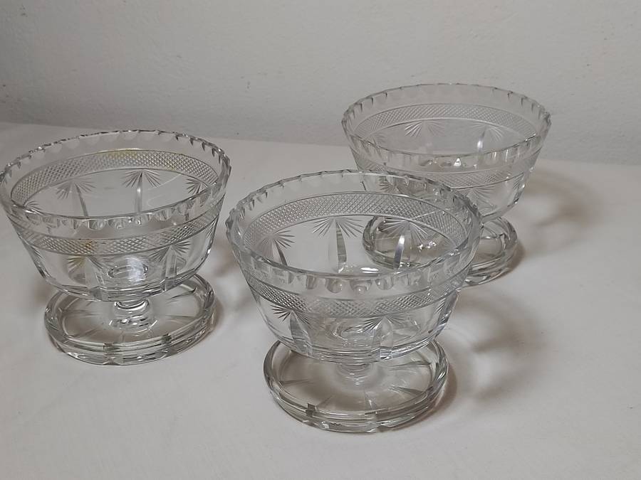 Set x3 Crystal Sorbet bowls