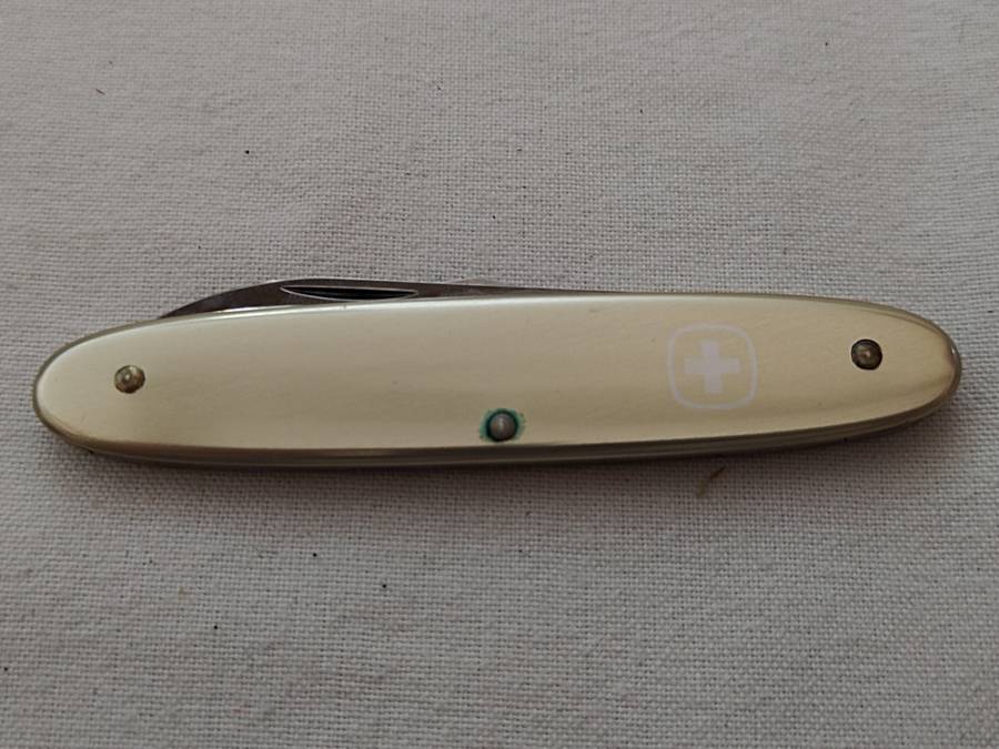 POCKET KNIFE: Wenger Delemont Switzerland Stainless Pocket knife: