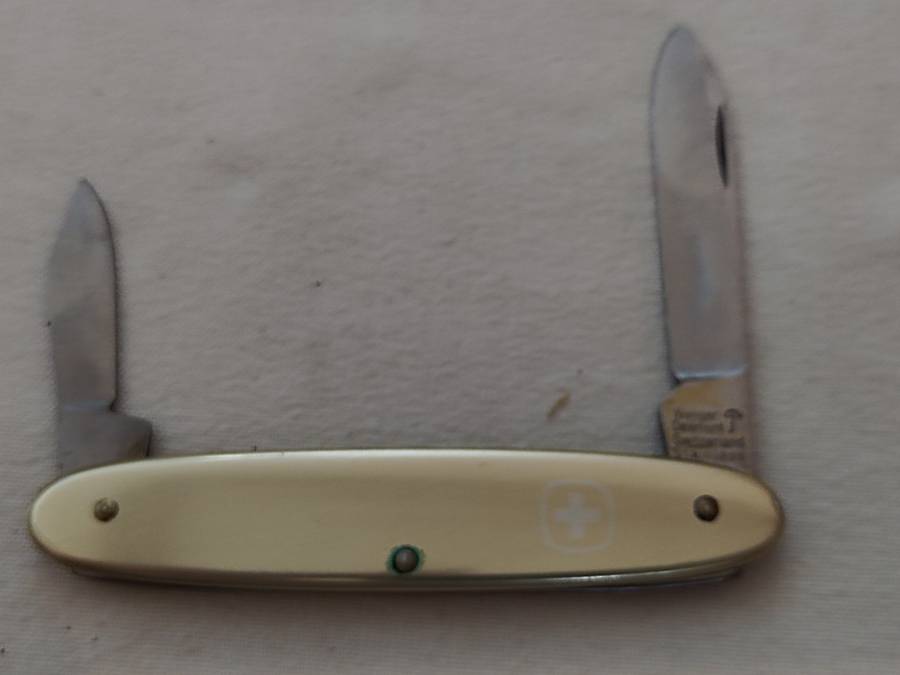 POCKET KNIFE: Wenger Delemont Switzerland Stainless Pocket knife: