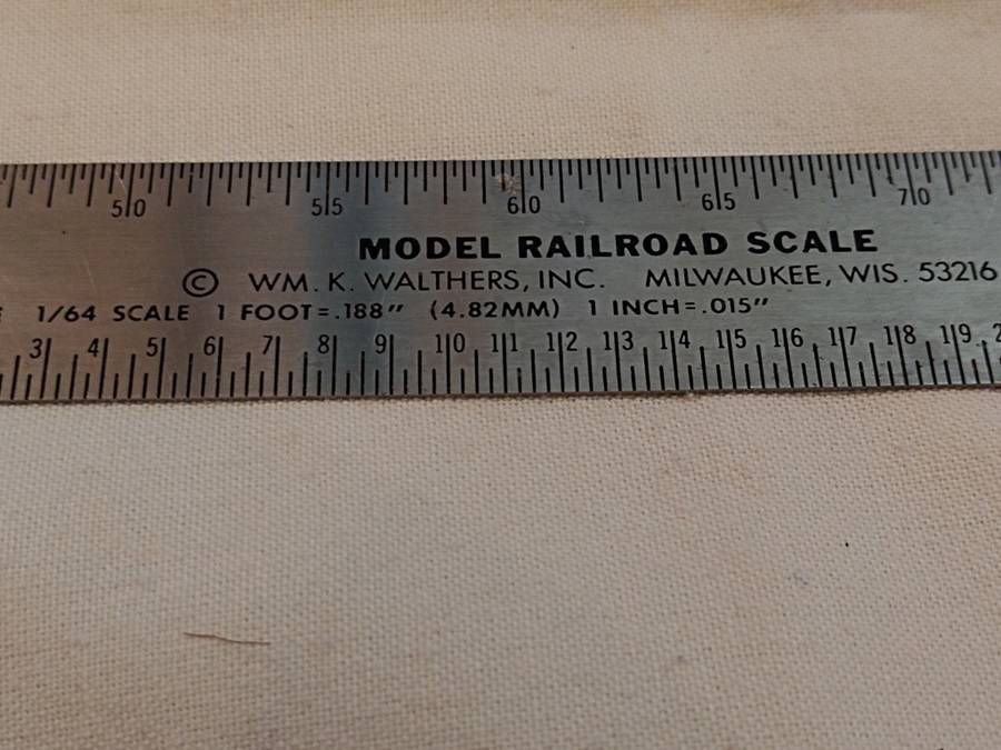 Model Railroad Scale ruler