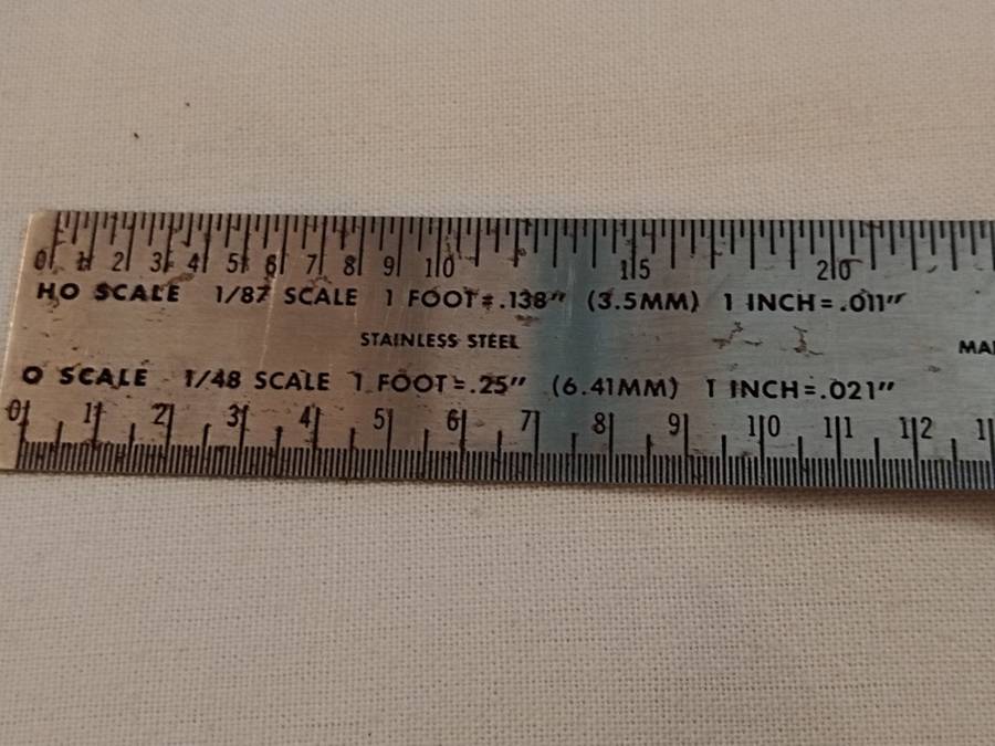 Model Railroad Scale ruler