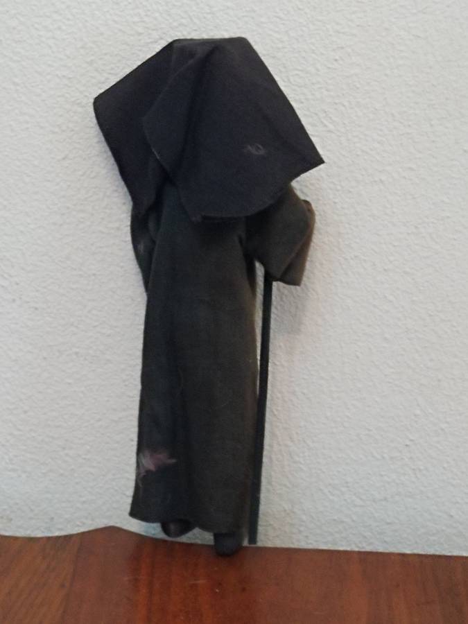 Vintage Folk Art Doll: Orthodox Priest Pope Cloth Doll