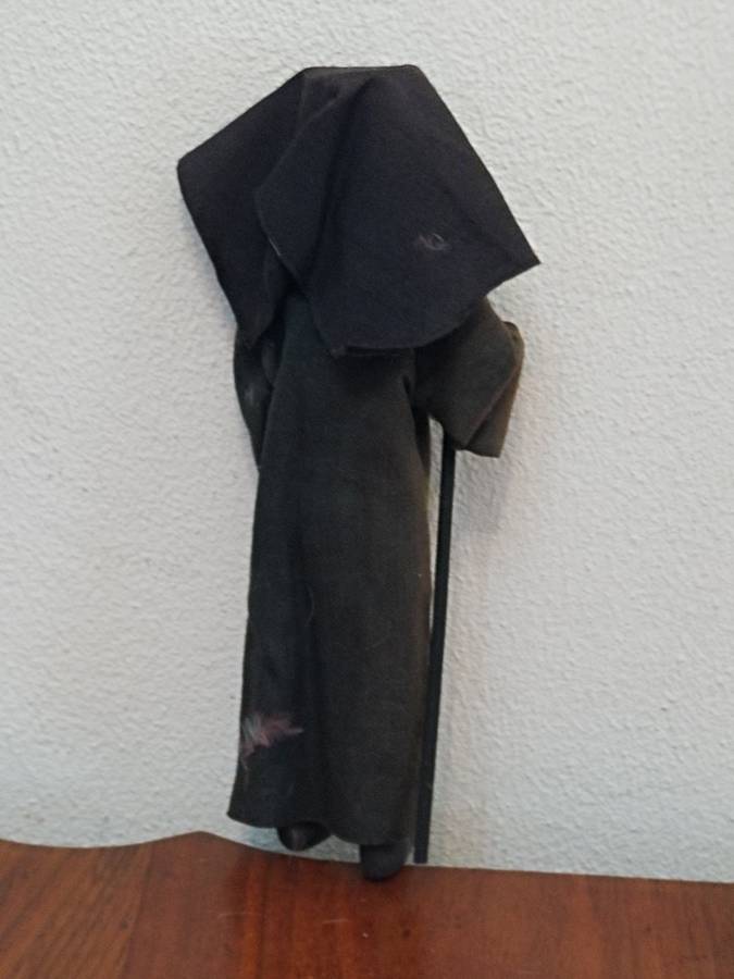 Vintage Folk Art Doll: Orthodox Priest Pope Cloth Doll