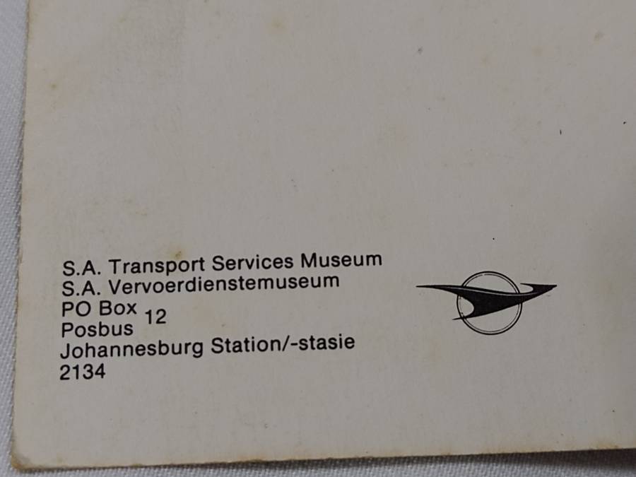 The old Blue Train hauled by a Class 3E electric locomotive. Postcard