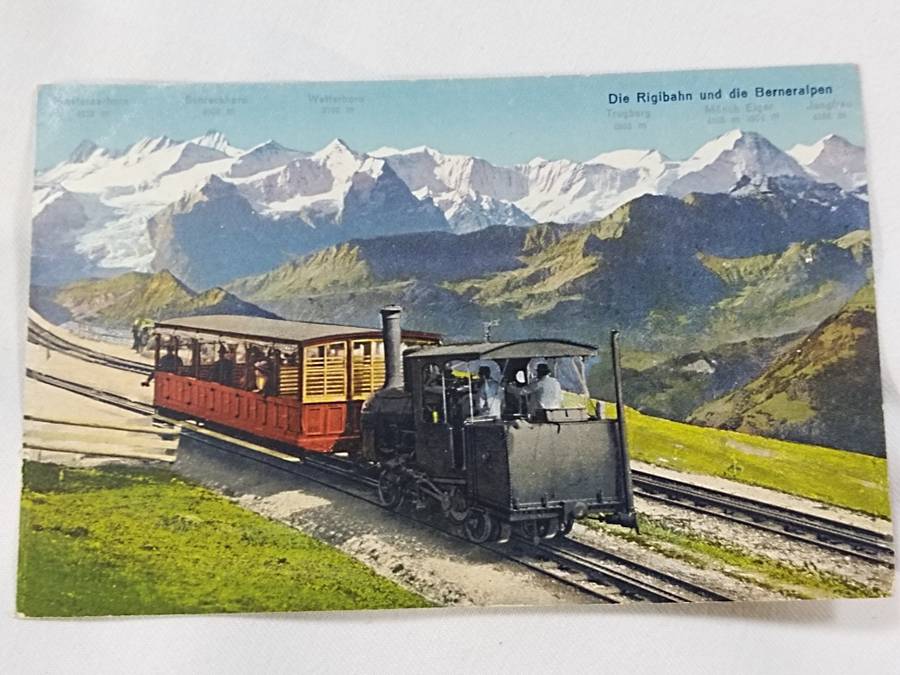 Die Rigibahn und die Berneralpen postcard