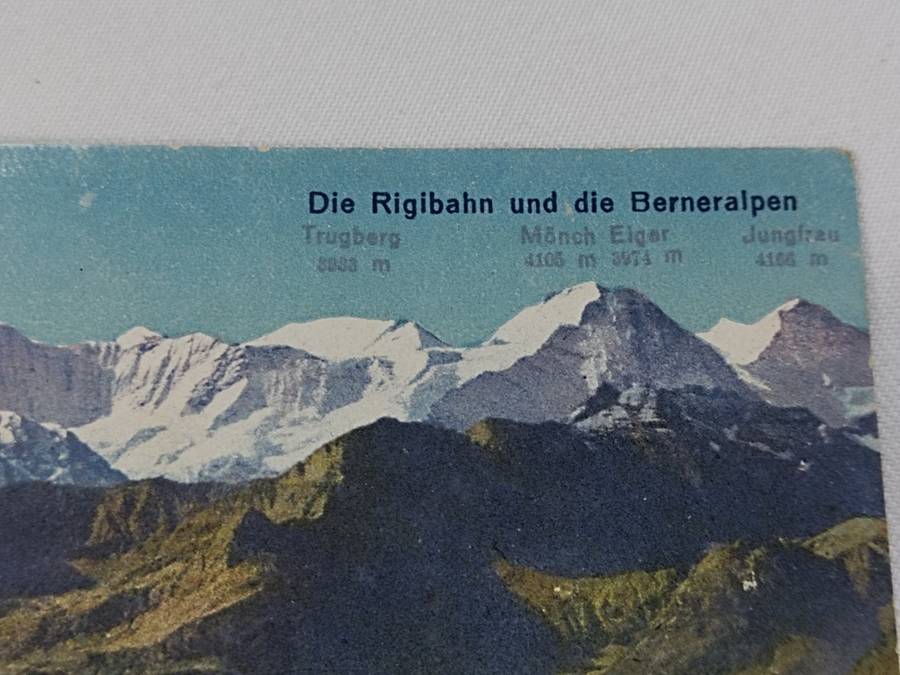 Die Rigibahn und die Berneralpen postcard