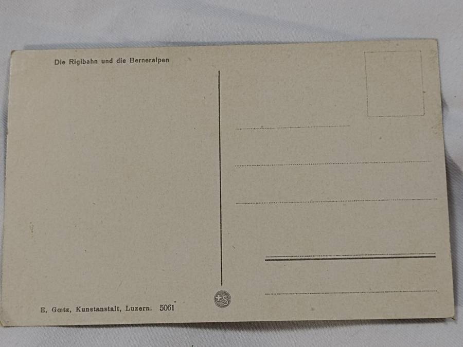 Die Rigibahn und die Berneralpen postcard