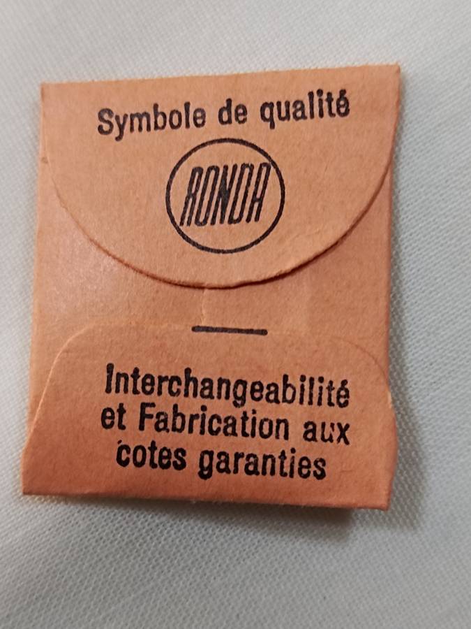 Rolex 4358, 10 1/2" 1030. Ronda Swiss made