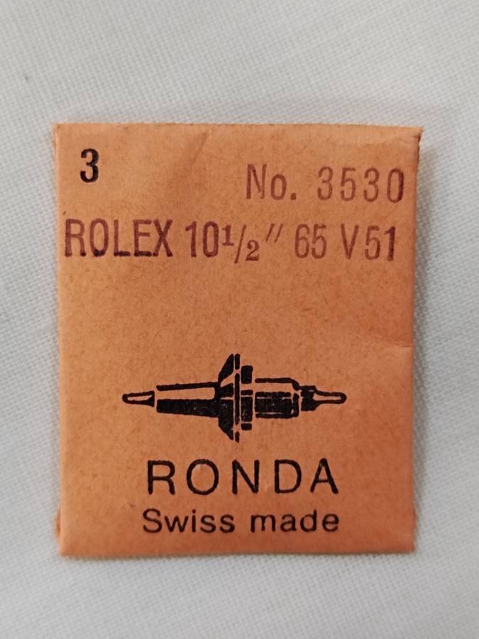 Rolex 10 1/2" 65 V51. No 3530. Ronda Swiss made (a)