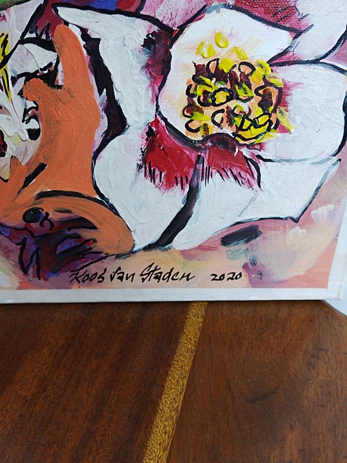 Painting on canvas by Koos van Staden
