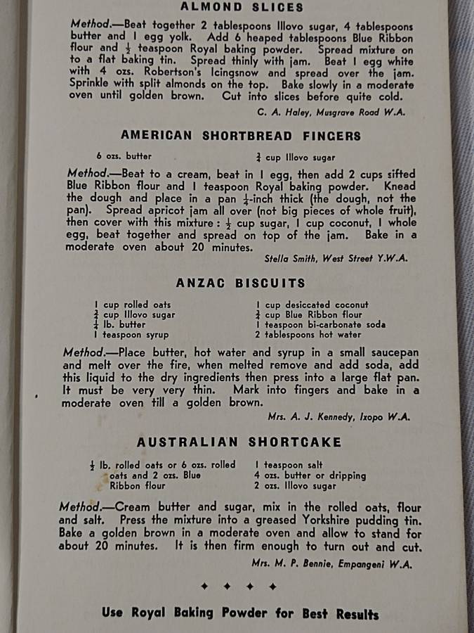 Book: Silver Jubilee recipe book. Re Issued 1959