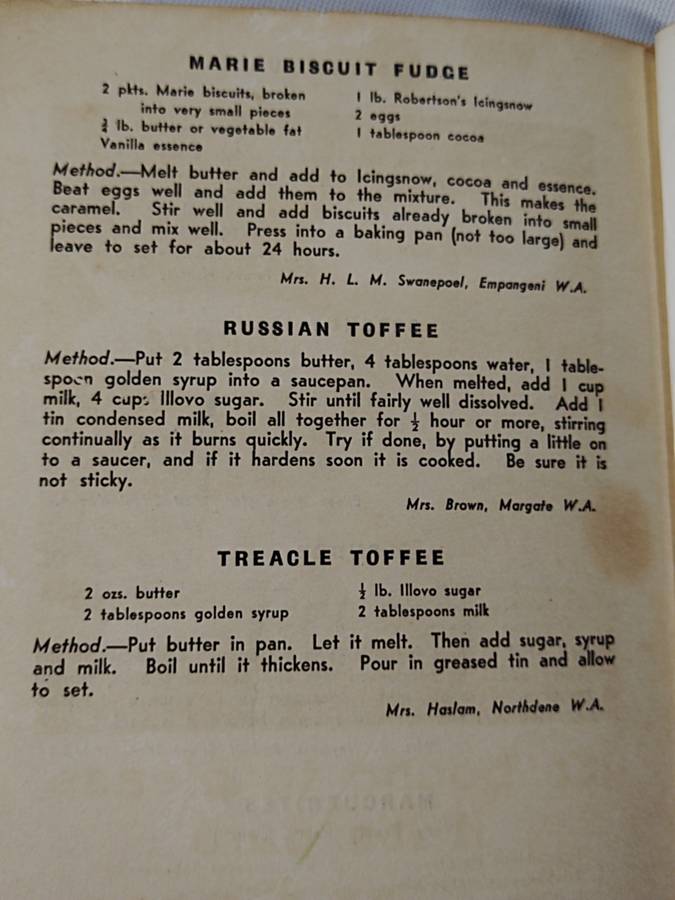 Book: Silver Jubilee recipe book. Re Issued 1959