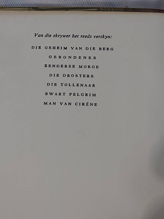 Geknelde Land. FA Venter - 1961