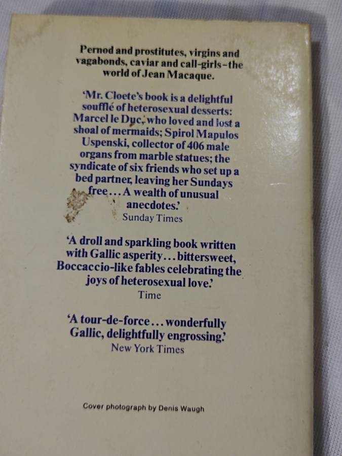 Book: Stuart Cloete: The 1001 Nights of Jean Macaque
