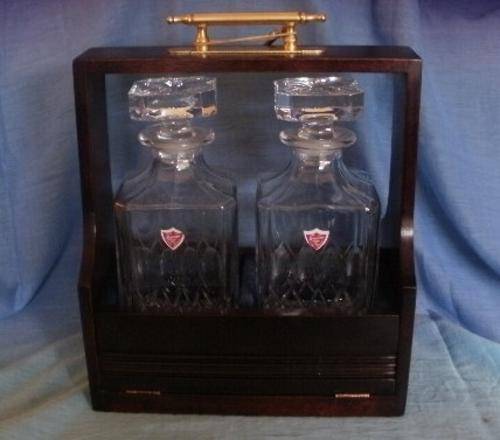 TWO CRYSTAL DECANTERS