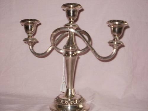 SILVER PLATED CANDLESTICK(2)