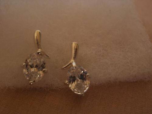 SILVER EARRINGS WITH CUBIC ZIRCONIA
