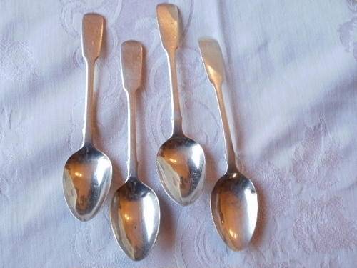 ****NEW YEAR SPECIAL*****SET X4 SILVER SPOONS, LONDON CIRCA 1830