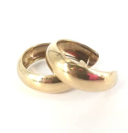 9CT YELLOW GOLD HOOP EARRINGS
