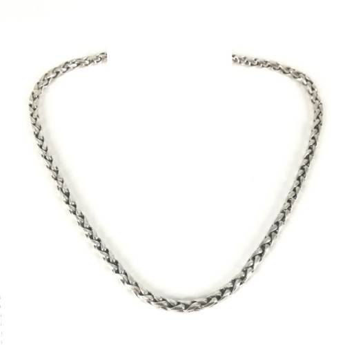 SILVER WHEAT LINK CHAIN