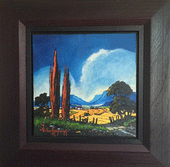 Nic van Rensburg Two Beautiful "Farm Scene" Paintings