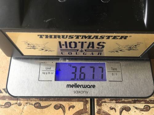 Thrustmaster Hotas Couger PC Flight Set.