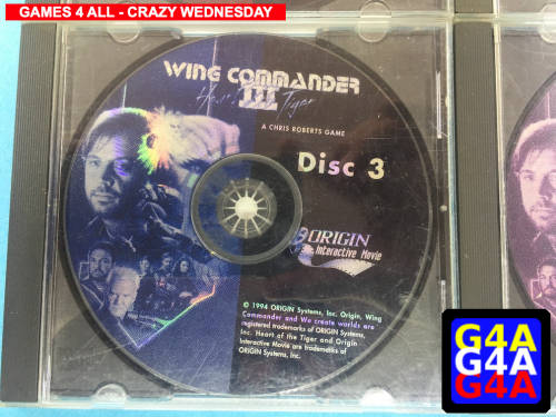 Wing Commander 3 Heart of the Tiger - Disks + Jewel Case