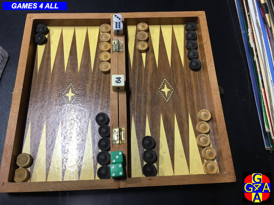 Full Wood Backgammon Set